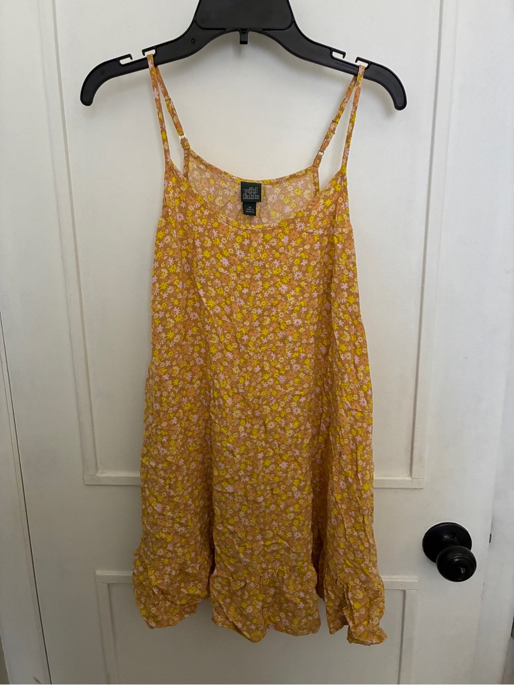 wild fable Yellow Floral Mini Sundress